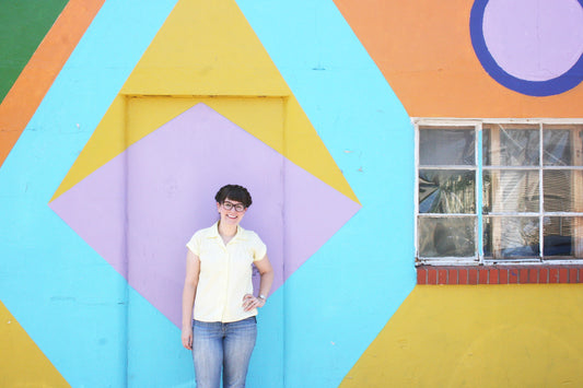 colorful wall in Perry, NY