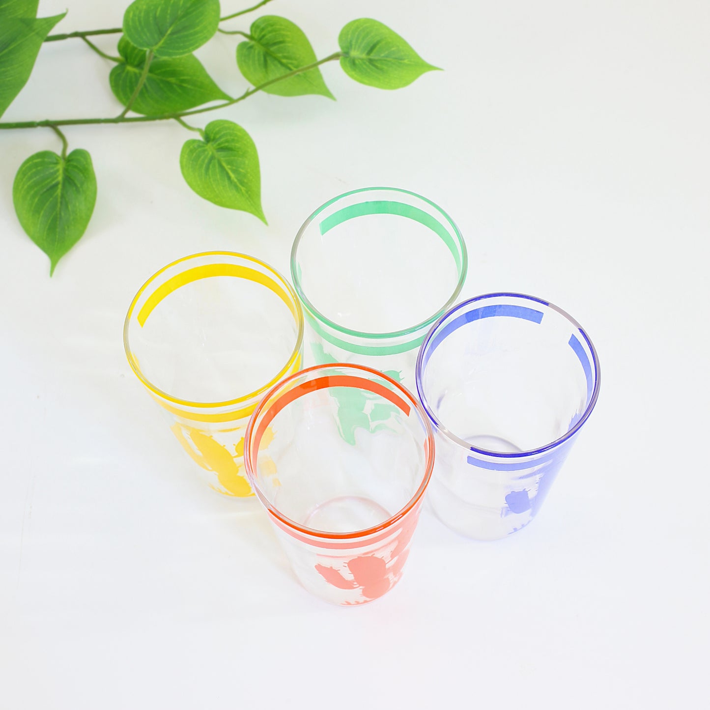 Vintage Homer Laughlin Hacienda Cactus Go-Along Optic Glasses