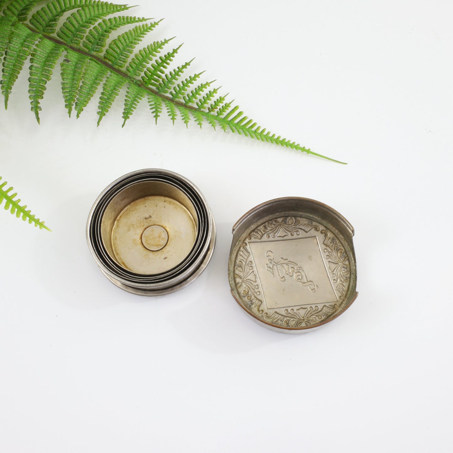 SOLD - Antique Knox Silver Collapsible Travel Cup