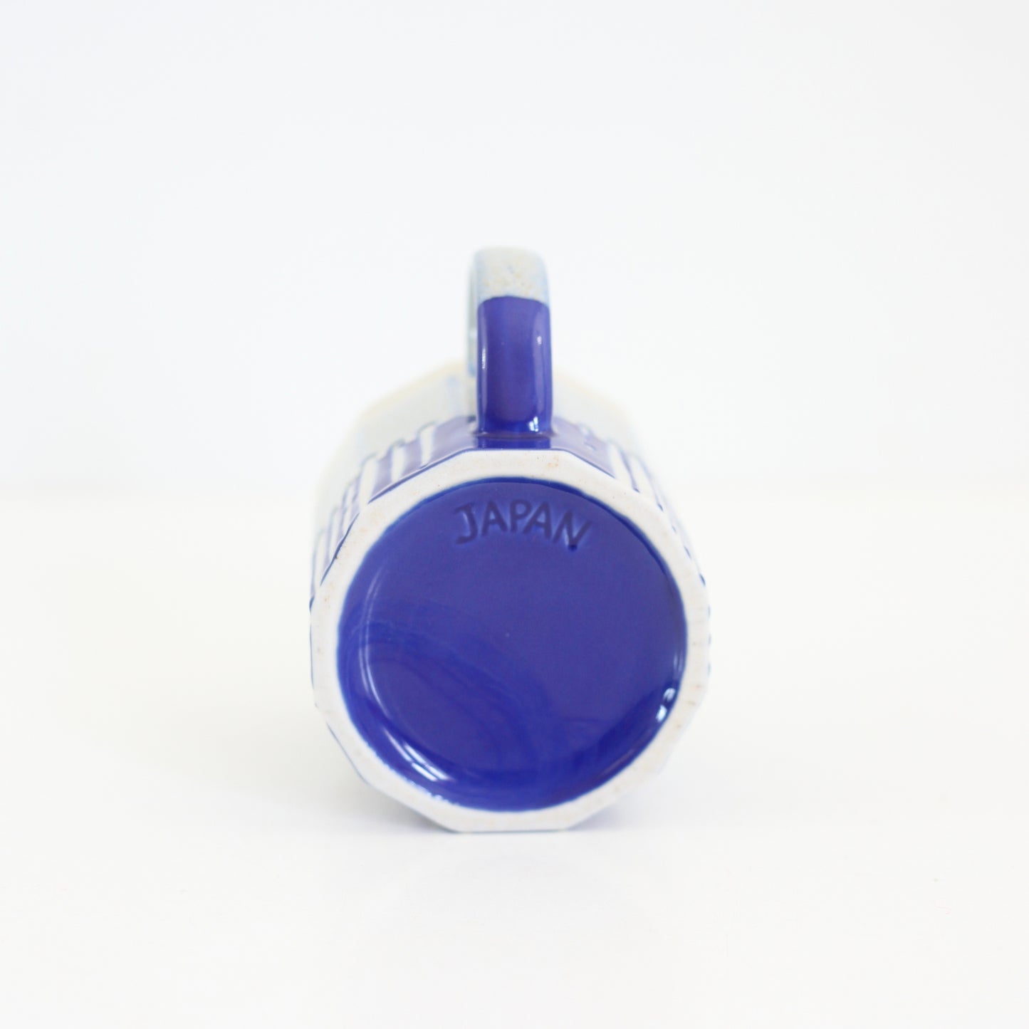 SOLD - Vintage Blue Striped Pottery Mug