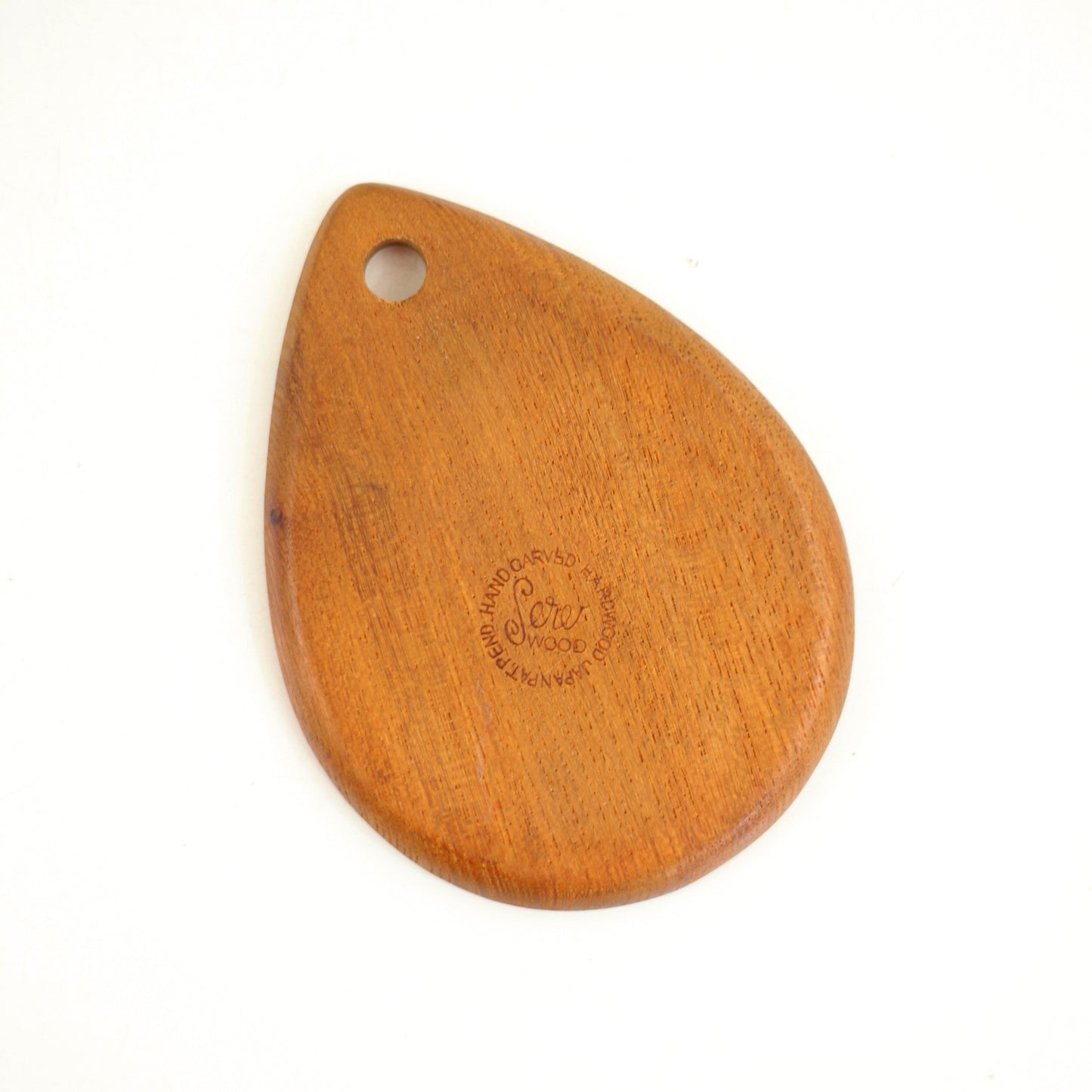 SOLD - Mid Century Modern Hand Carved Teak Wood Coasters