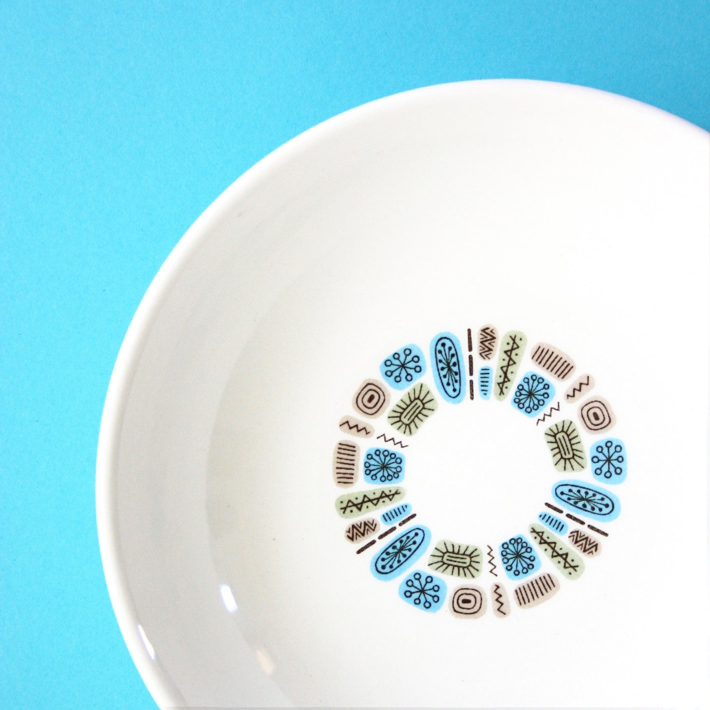 SOLD - Mid Century Modern Temporama Bowls / Vintage Dessert Bowls by Canonsburg Pottery