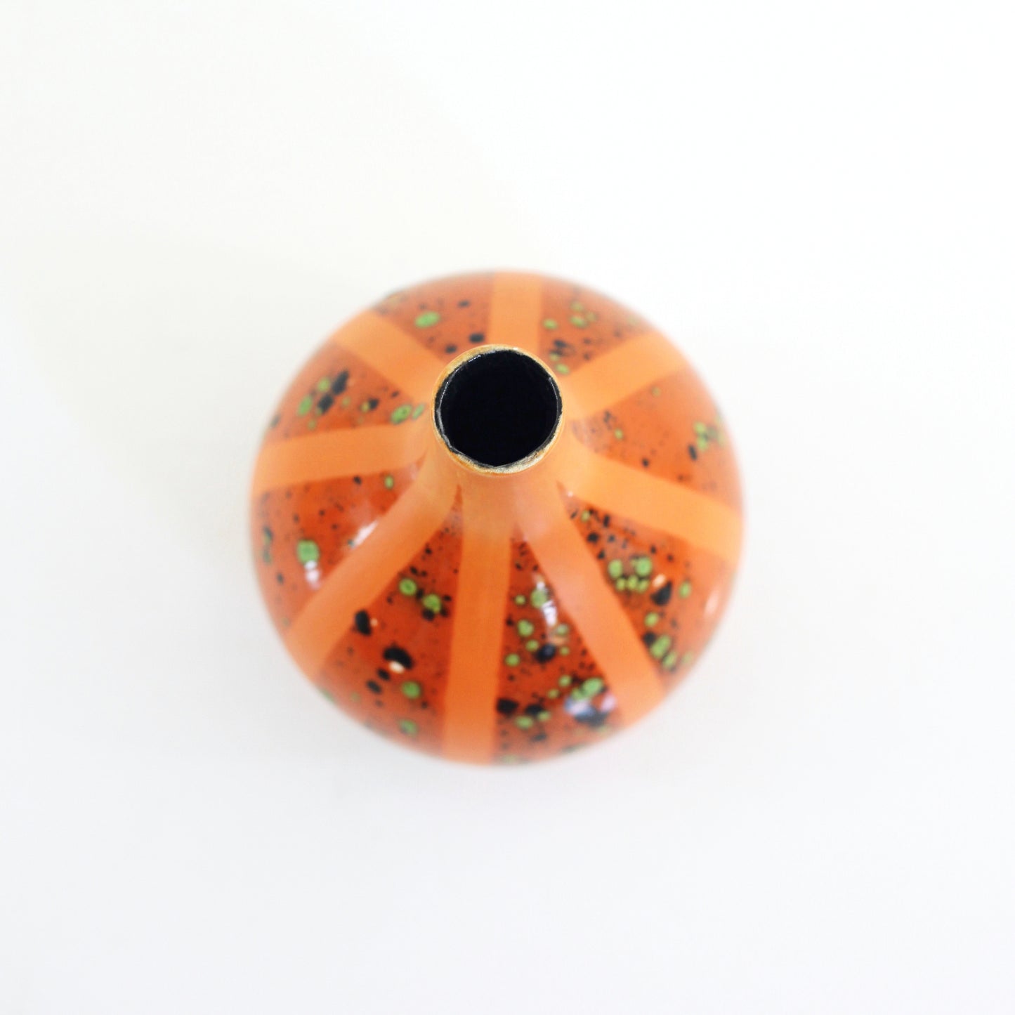 SOLD - Mid Century Modern Orange Studio Pottery Vase