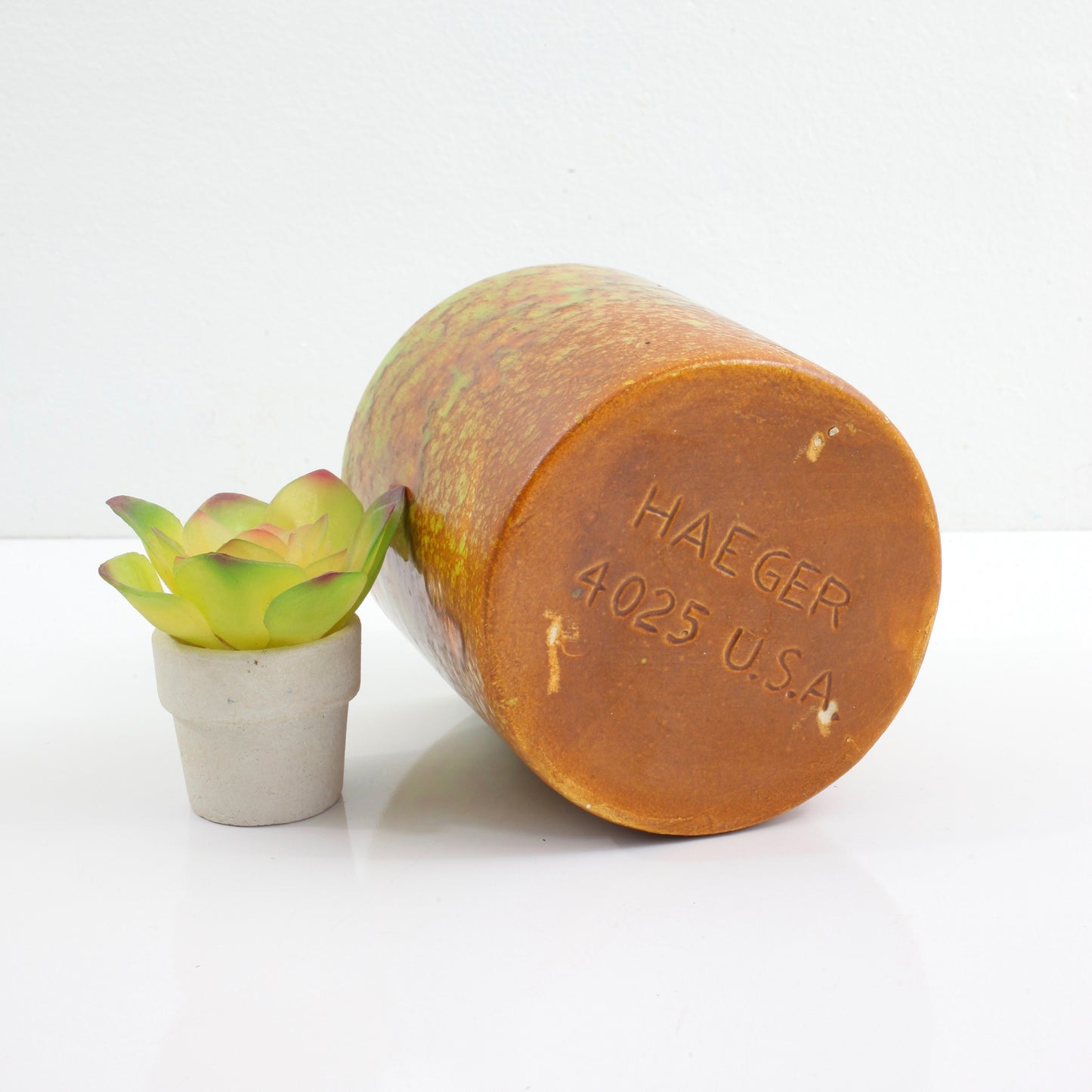 SOLD - Mid Century Haeger Splatter Glaze Planter