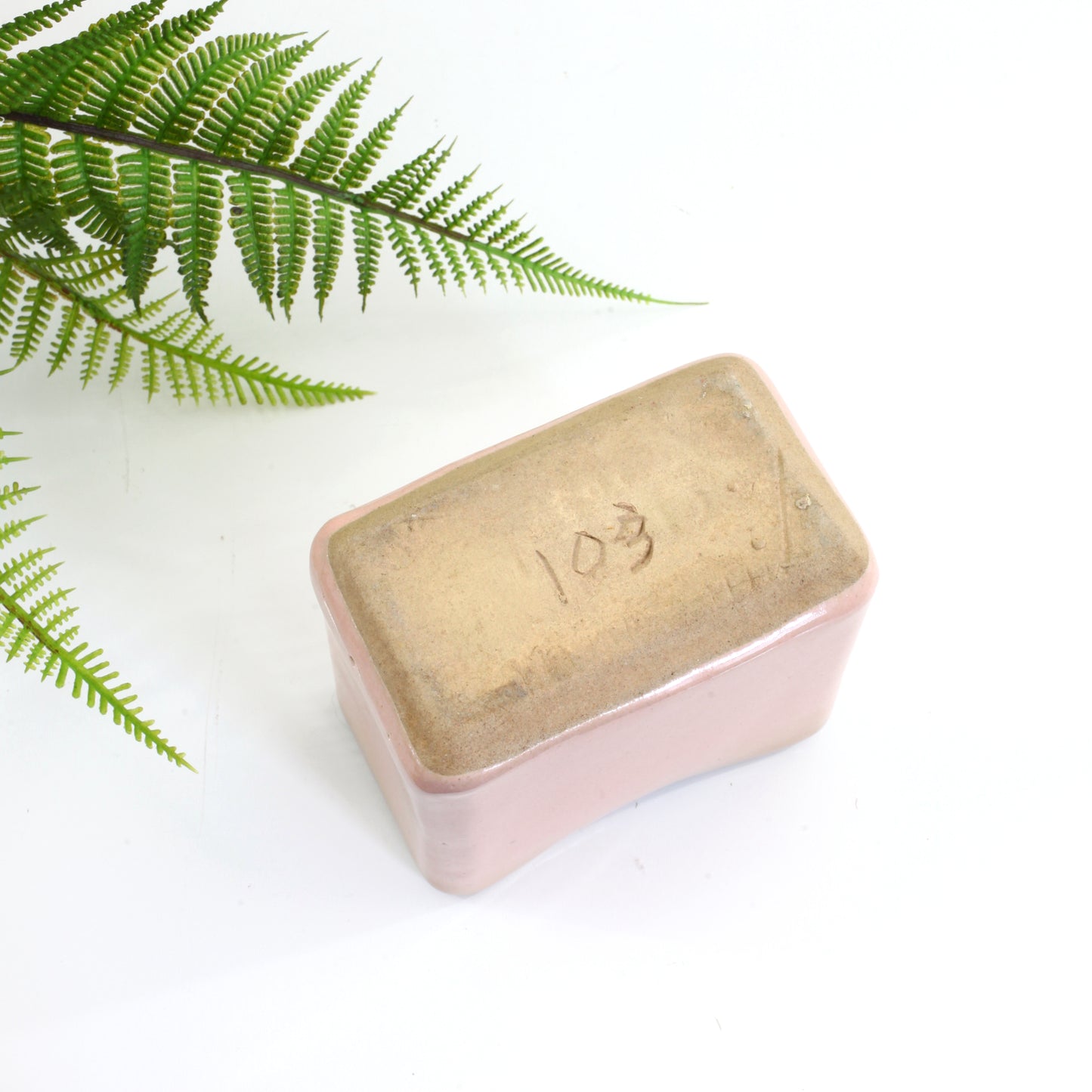 SOLD - Vintage Pink Glidden Matrix Vase