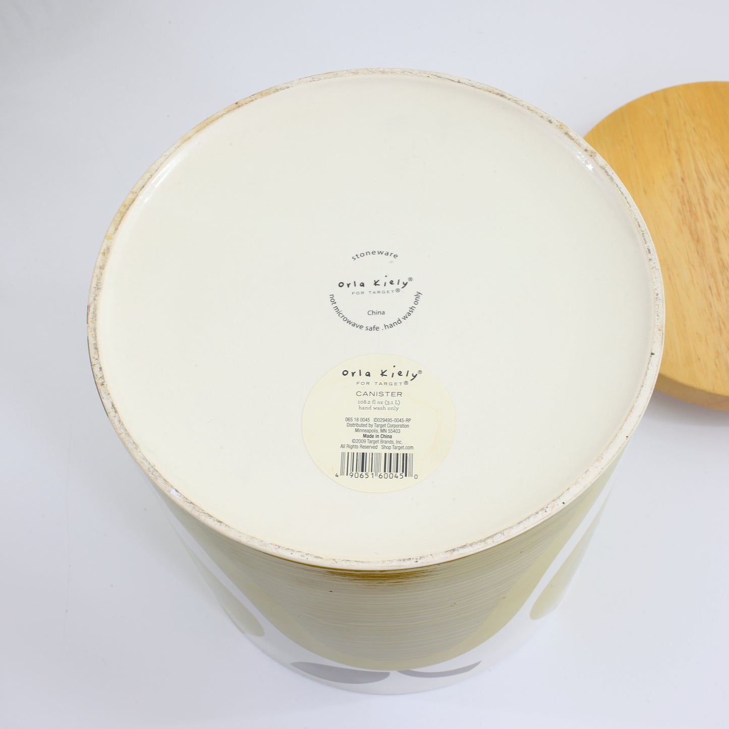 SOLD - Orla Kiely for Target Green Pears Large Stoneware Canister