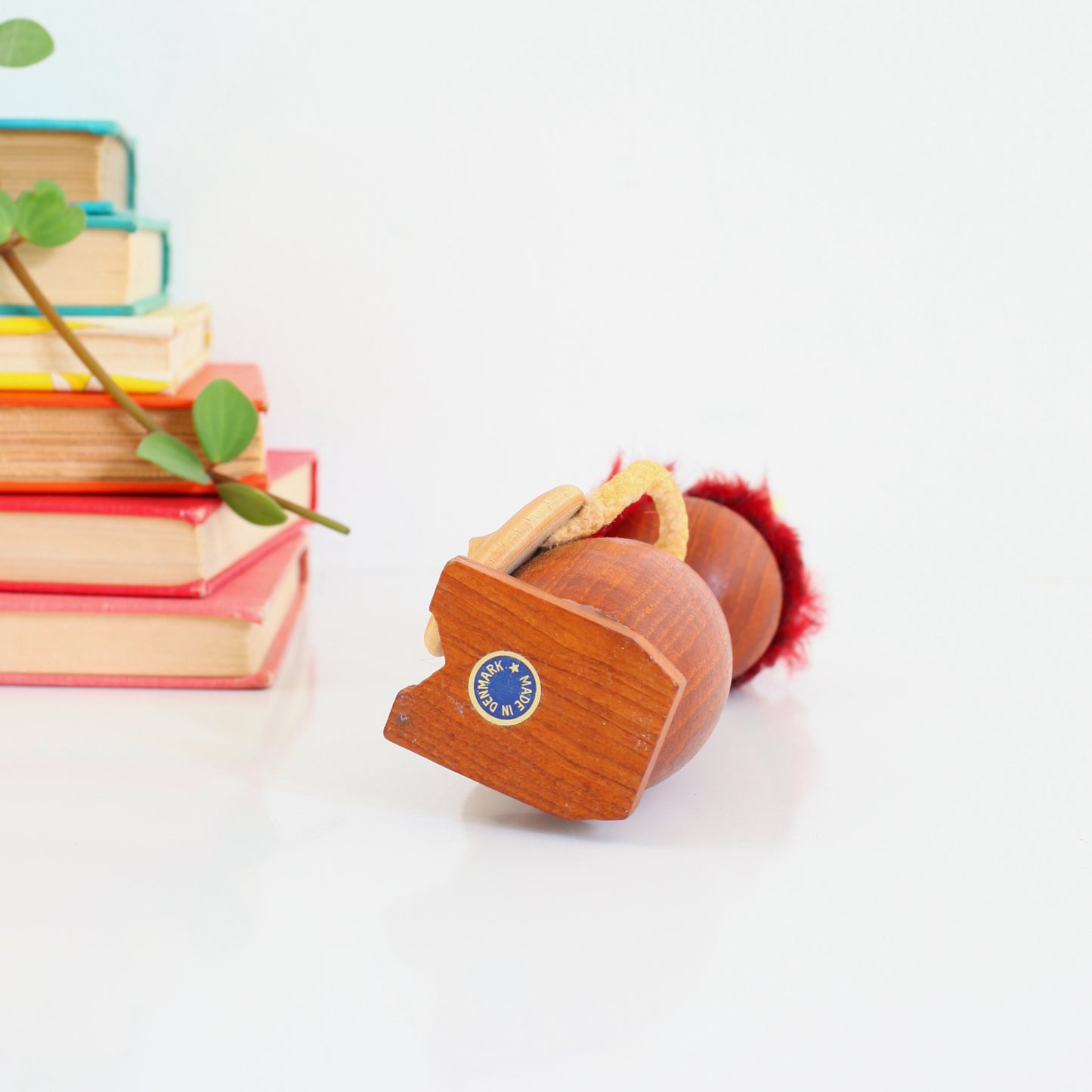 SOLD - Vintage Danish Modern Teak Wood Viking Figurine