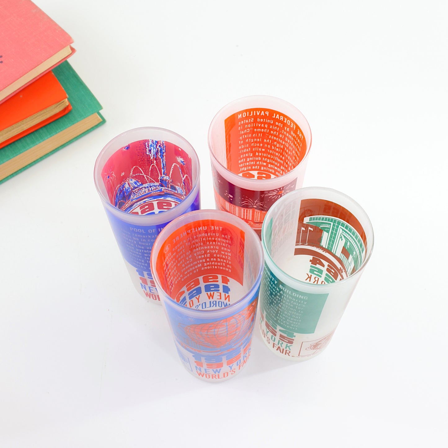 SOLD - Vintage 1964-1965 New York World's Fair Glasses / Set of Four