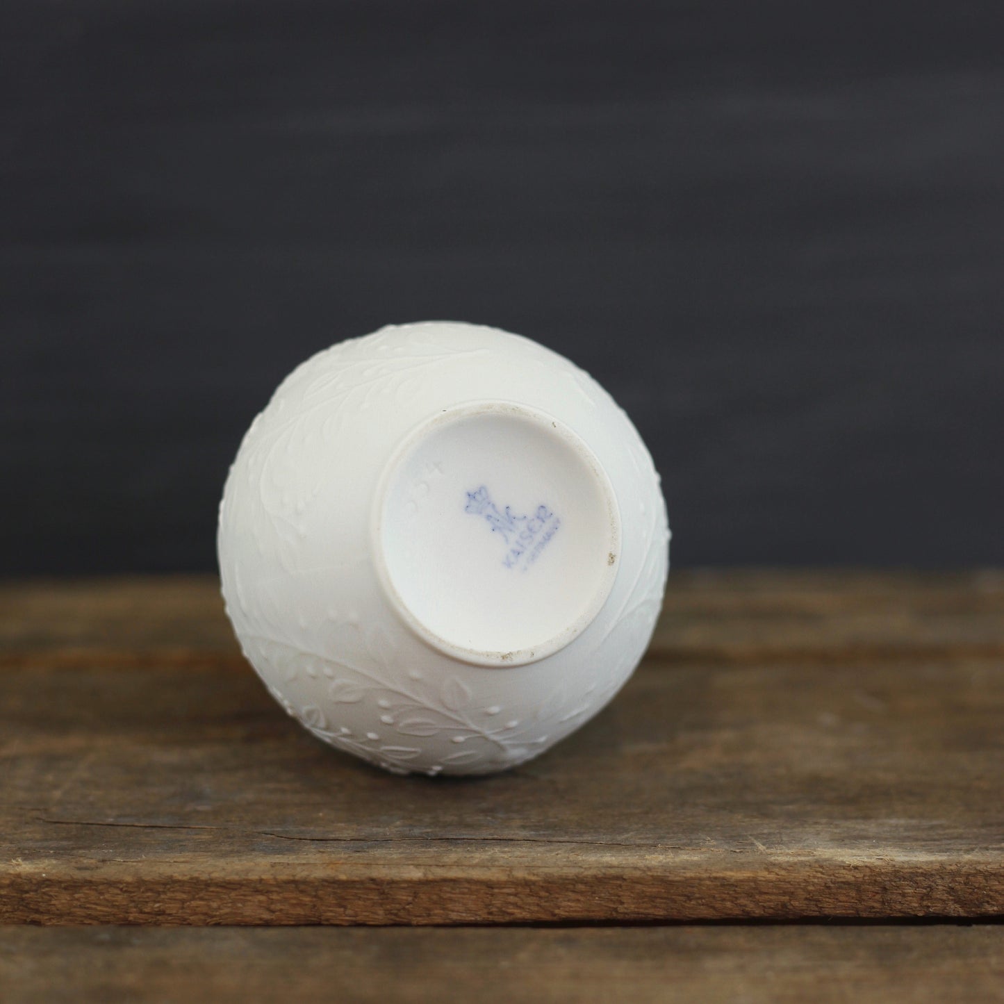 SOLD - Mid Century Modern White Bisque Vase by AK Kaiser Germany