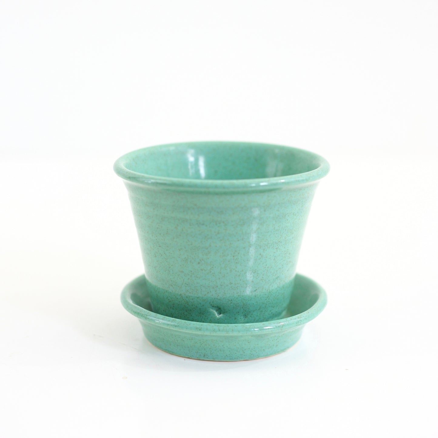 SOLD - Mid Century Pfaltzgraff Aqua Ceramic Planter