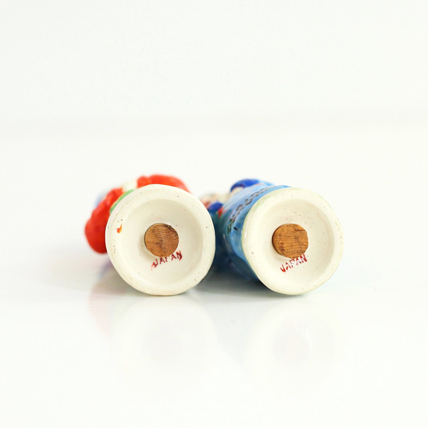 SOLD - Vintage Asian Man and Woman Salt and Pepper Shakers from Japan
