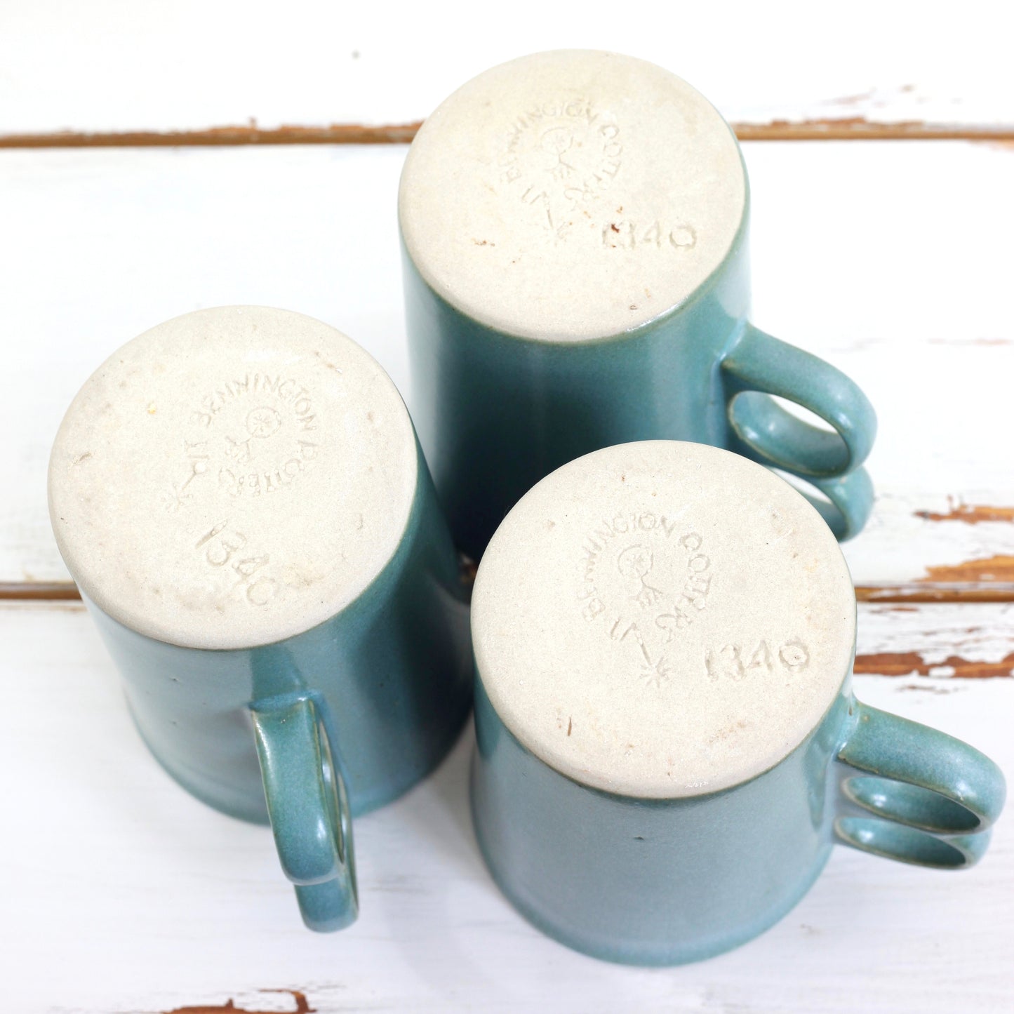 SOLD - Vintage Bennington Potters Trigger Handle Mug