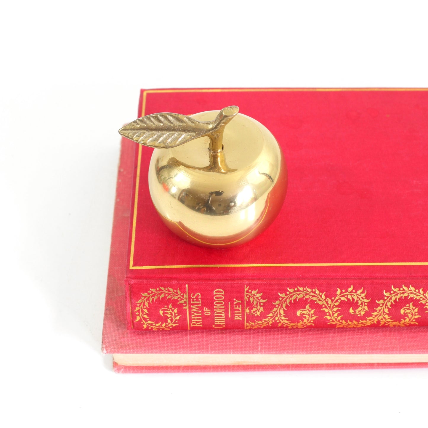 SOLD - Vintage Brass Apple Bell