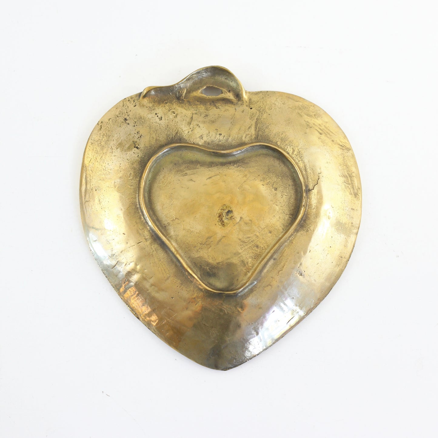 SOLD - Vintage Solid Brass Strawberry Dish