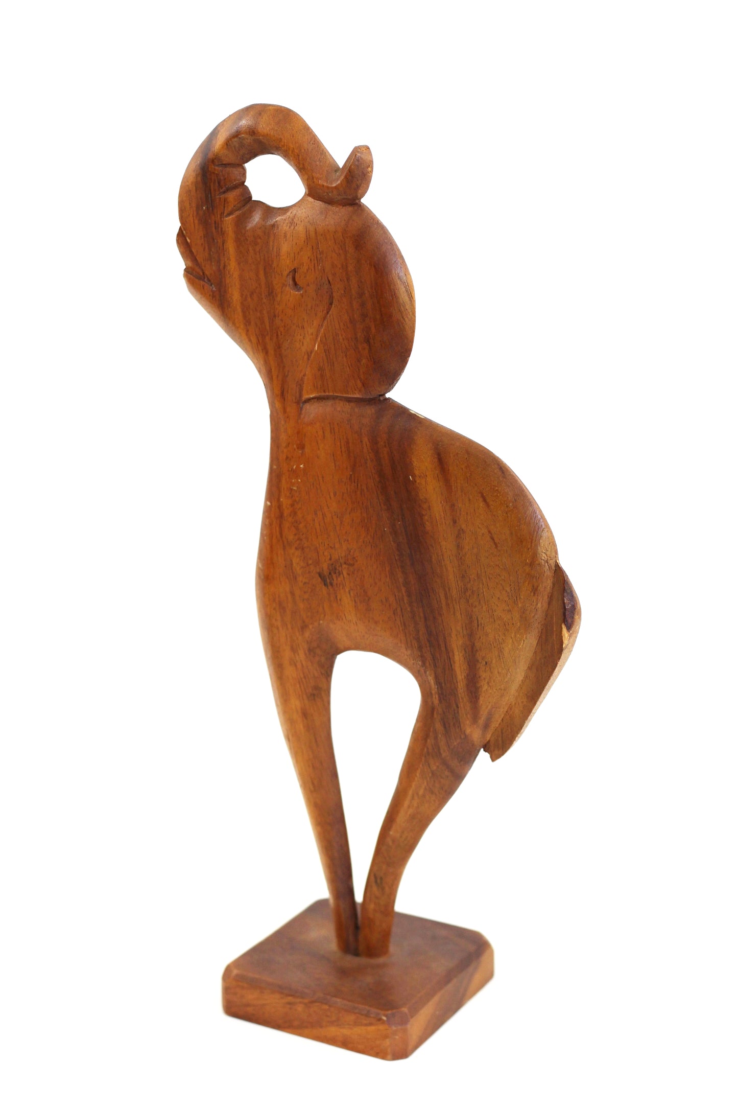 SOLD - Vintage Carved Wood Elephant Figurine