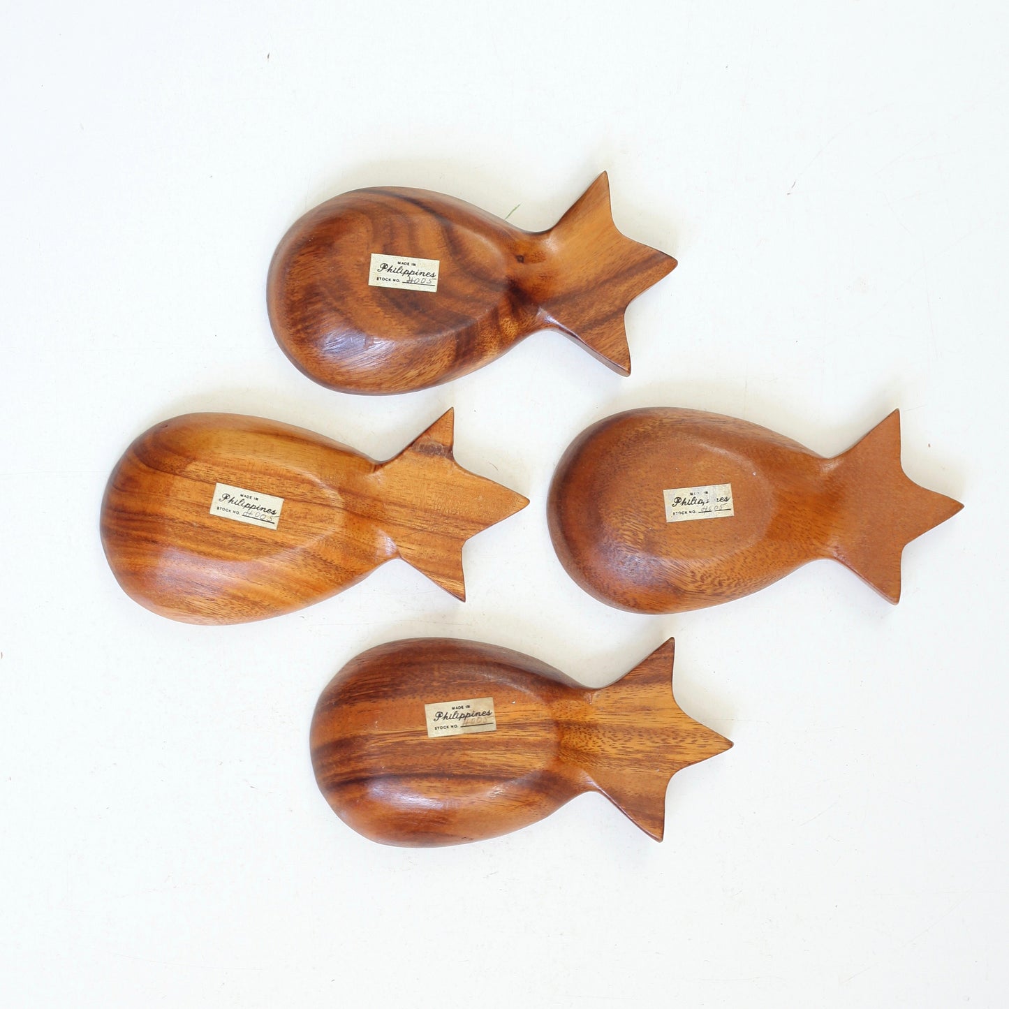 SOLD - Vintage Carved Wood Pineapple Bowls