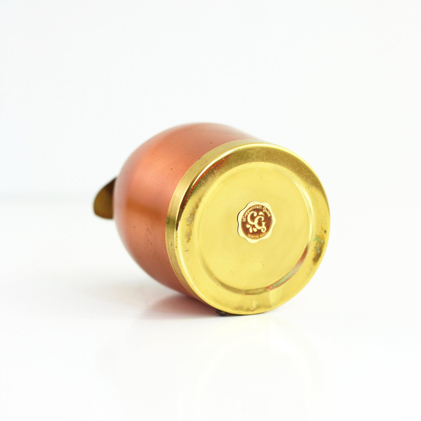SOLD - Mid Century Copper and Brass Owl Bank by Coppercraft Guild