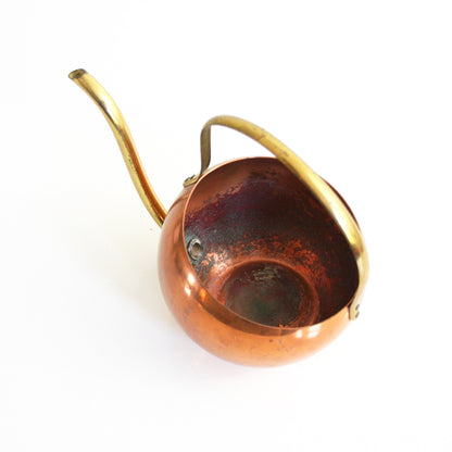 SOLD - Vintage Copper Watering Can by Coppercraft Guild / Mid Century Copper and Brass Watering Can