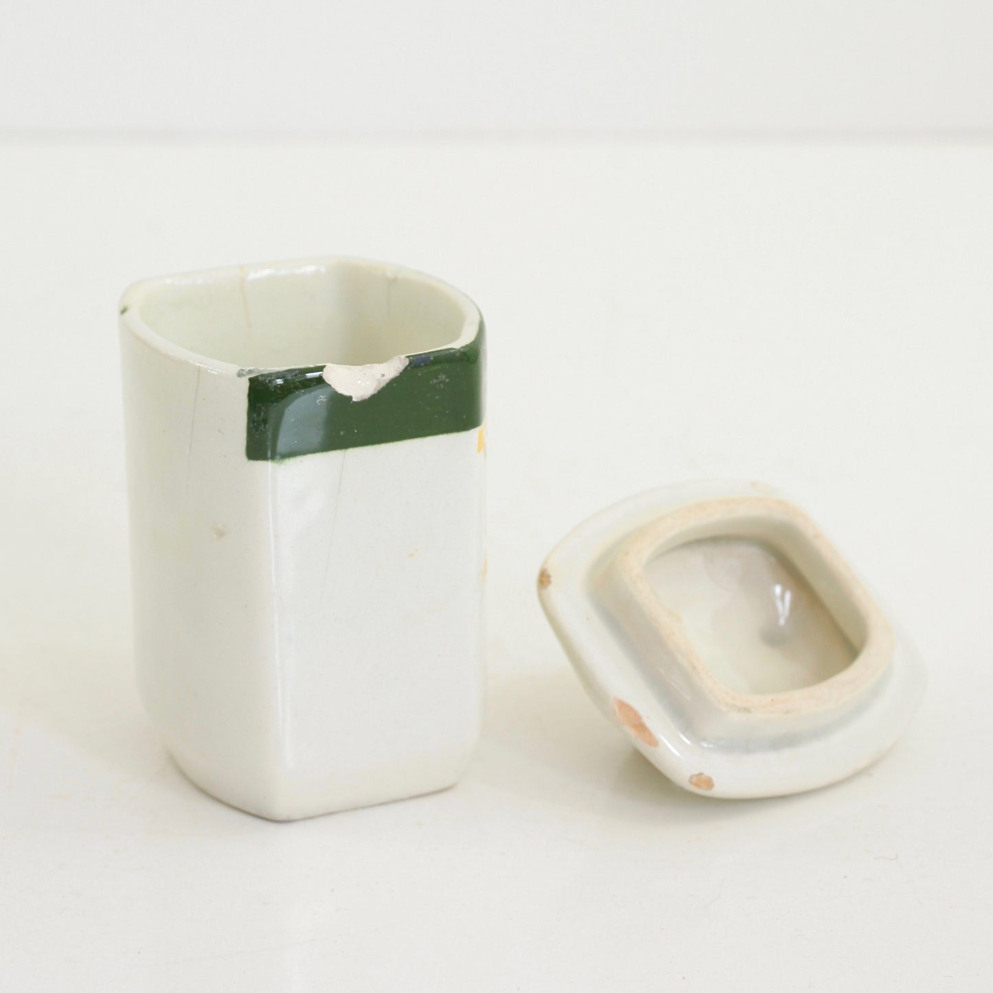 SOLD - Vintage Geometric Spice Jars from Czechoslovakia