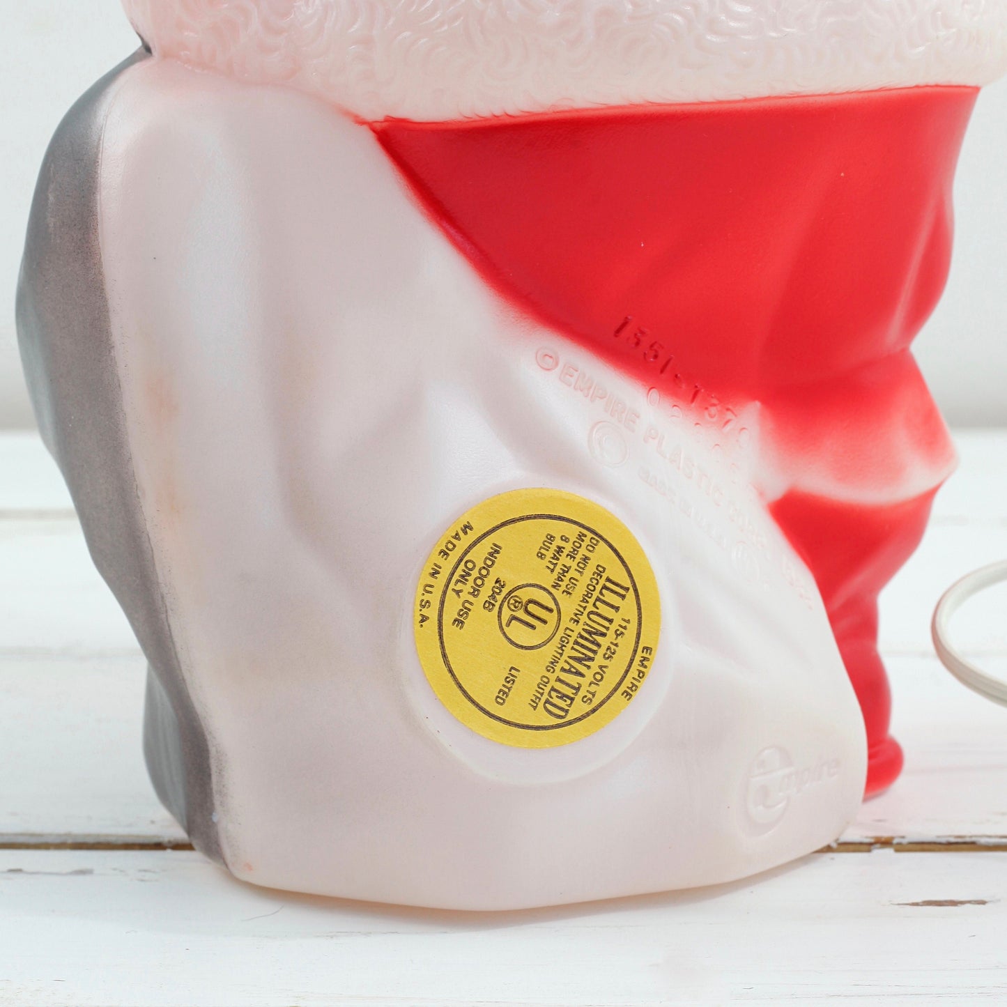 SOLD - Vintage 1960s Blow Mold Santa Claus Light