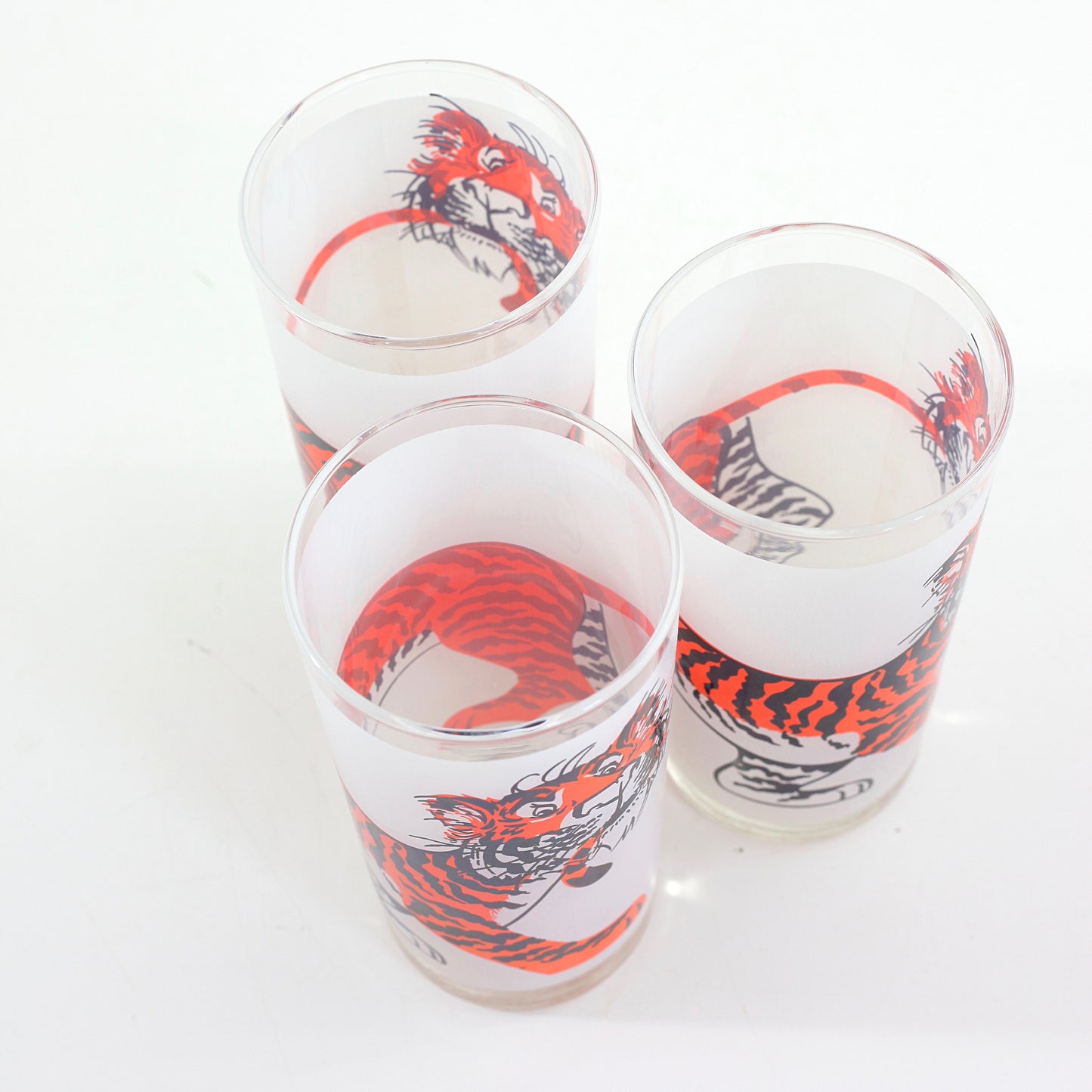 SOLD - Mid Century Esso Tiger Glasses