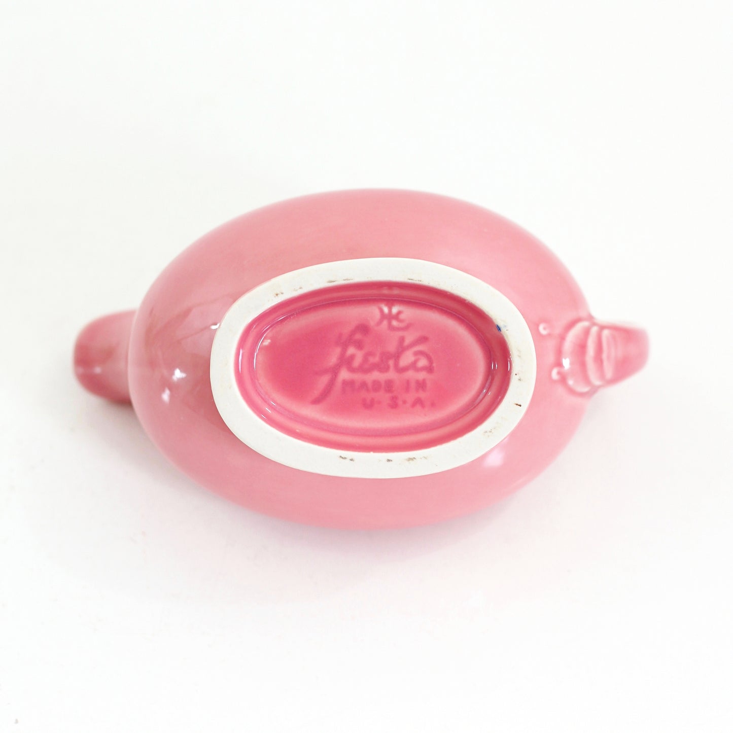 SOLD - Vintage Fiestaware Pink Rose Gravy Pitcher