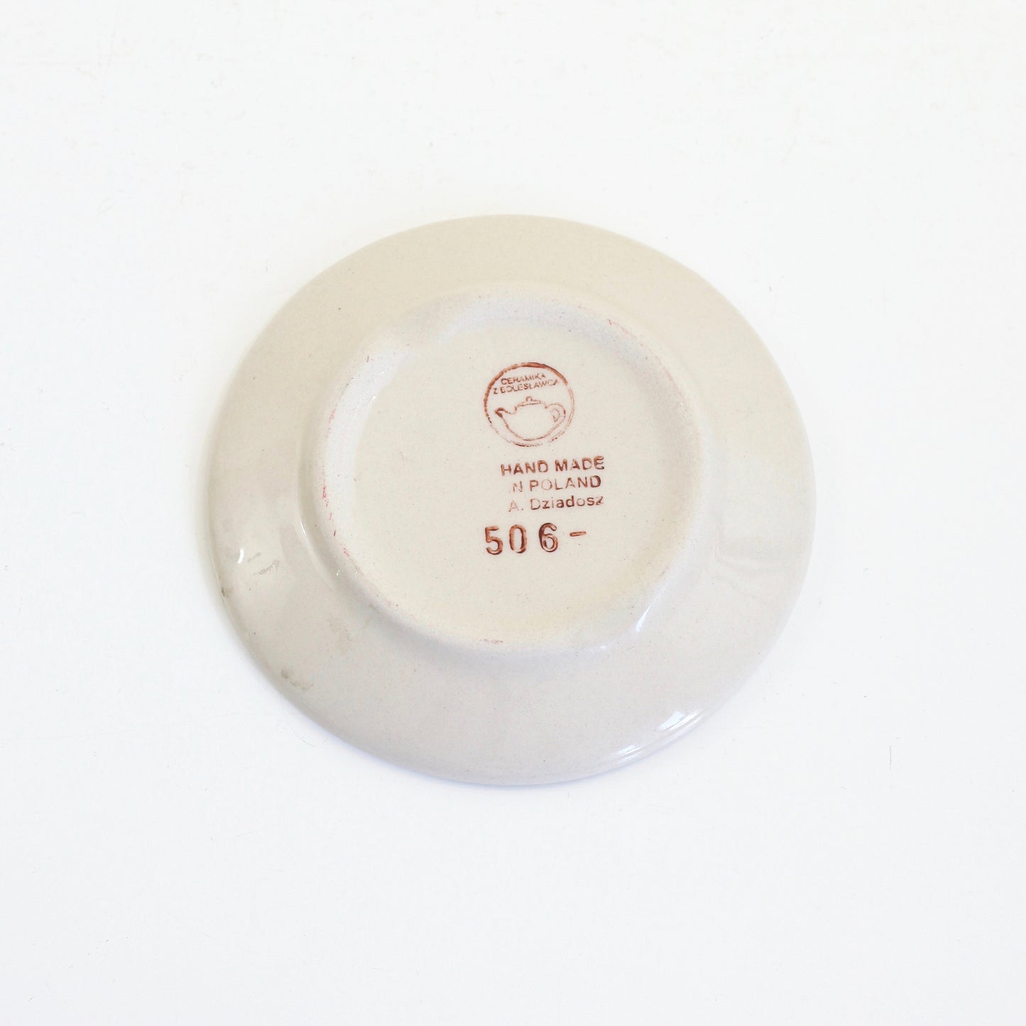 SOLD - Vintage Figural Polish Pottery Cheese Dome