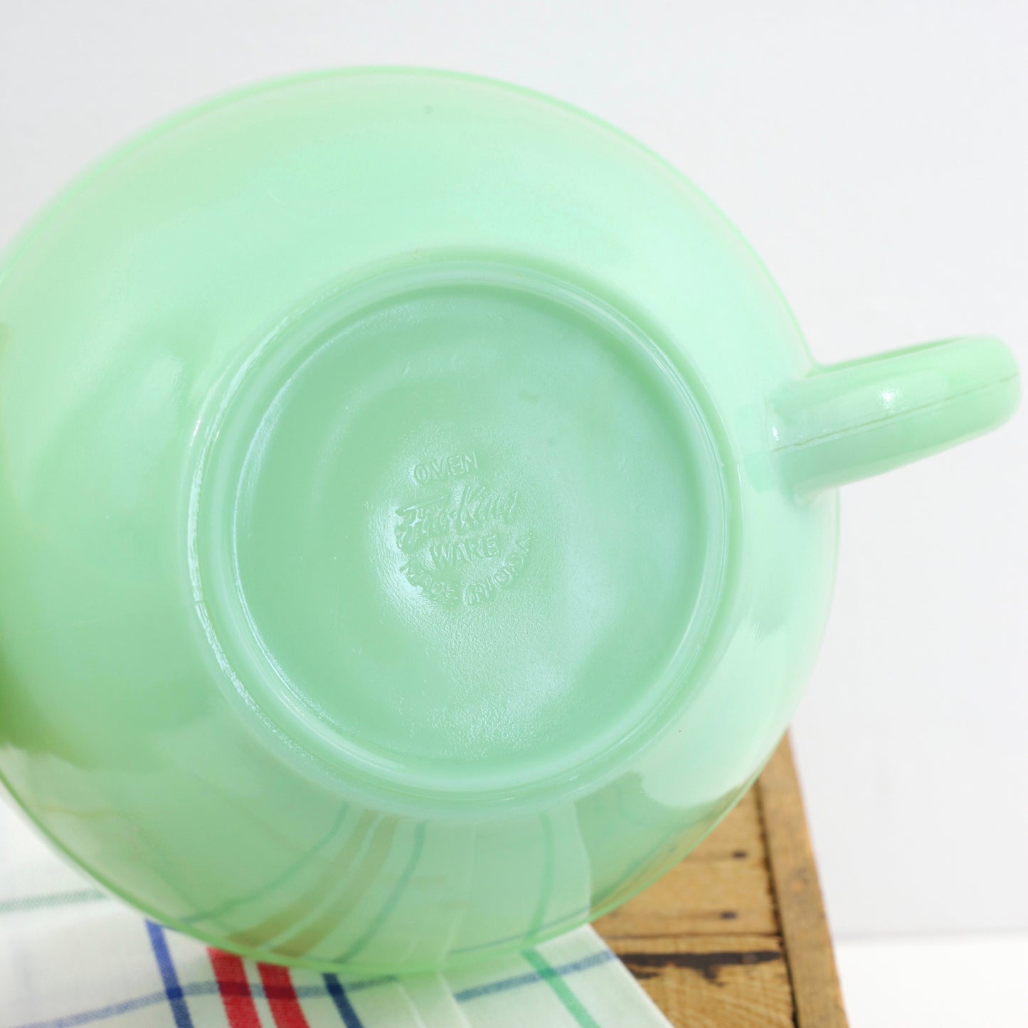 SOLD - Vintage Fire King Jadeite Batter Bowl