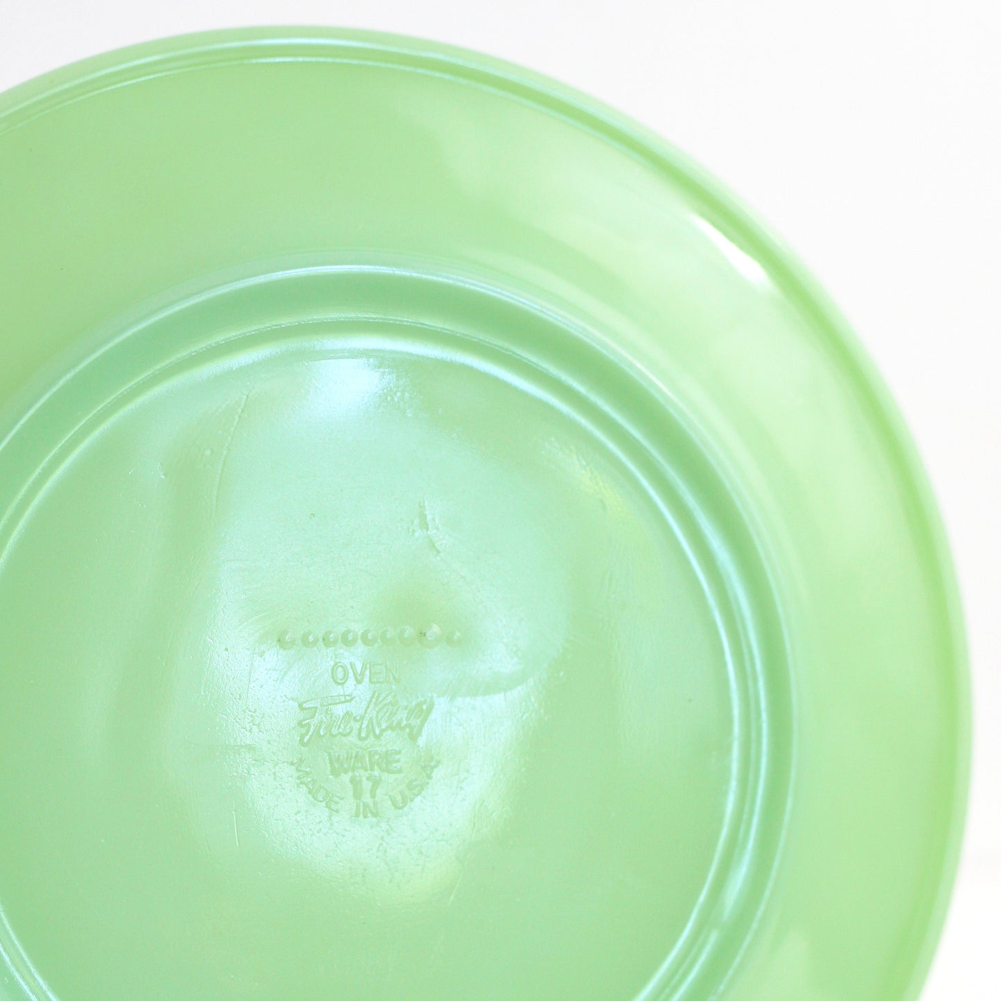 SOLD - Set of 6 Vintage Fire King Jadeite Dinner Plates