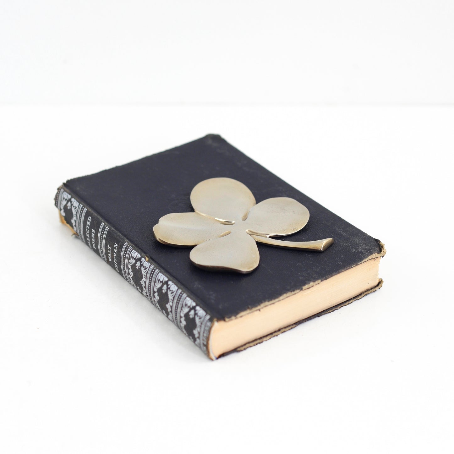 SOLD - Vintage 24 Karat Gold Plated Four Leaf Clover by Gerity