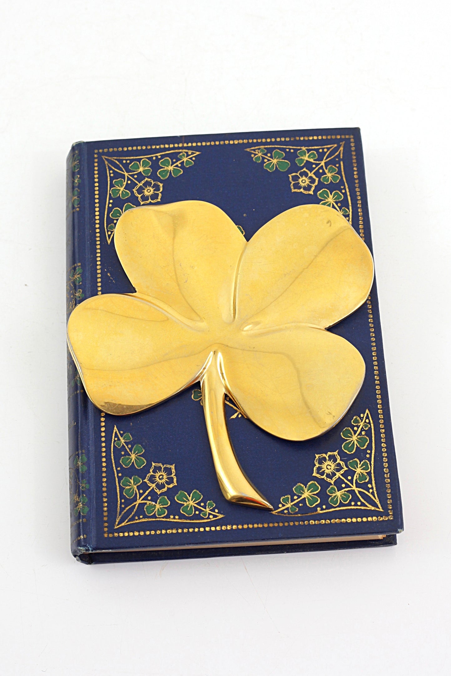 SOLD - Vintage Lucky Four Leaf Clover by Gerity / 24 Karat Gold Plate
