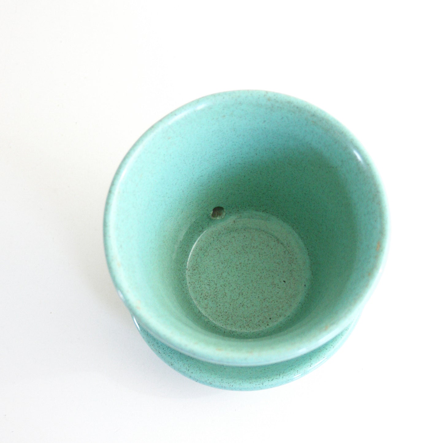 SOLD - Mid Century Modern Pfaltzgraff Green Ceramic Planter / Pfaltzgraff Ringware Flower Pot