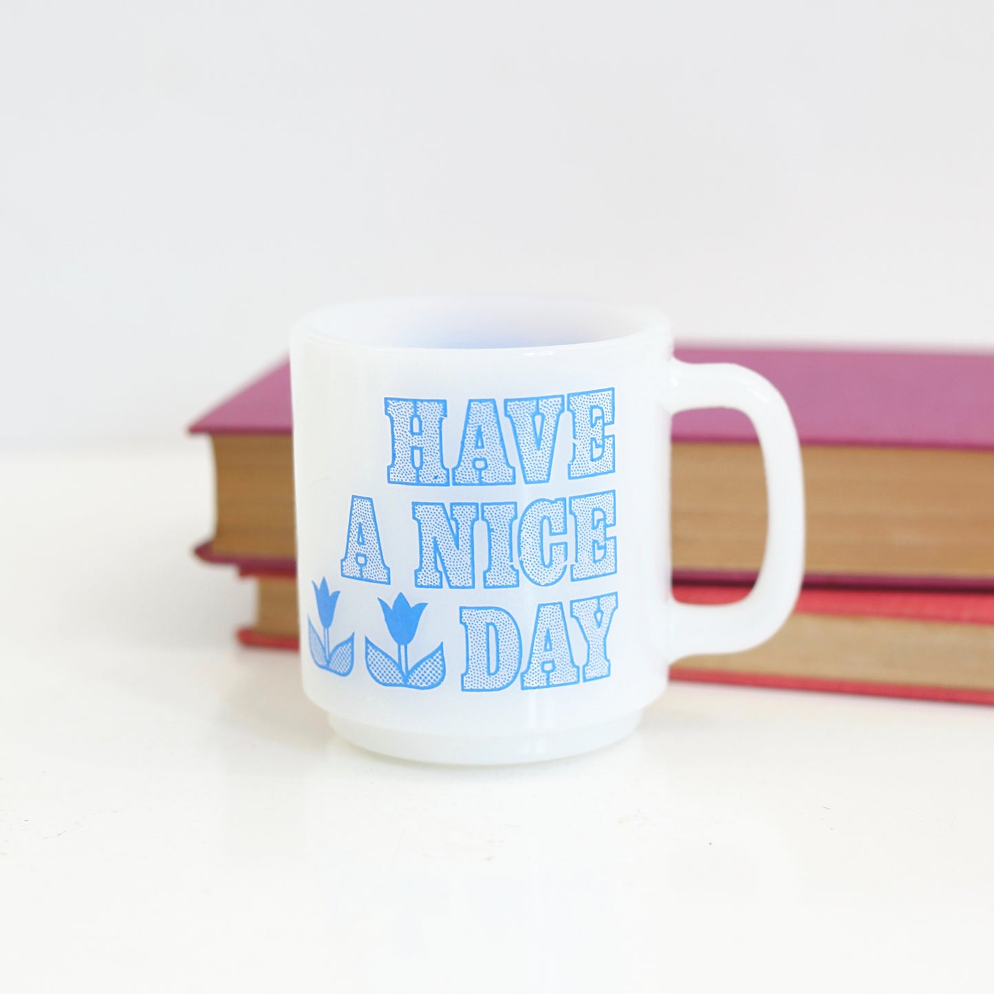 SOLD - Vintage Glasbake 'Have A Nice Day' Mug