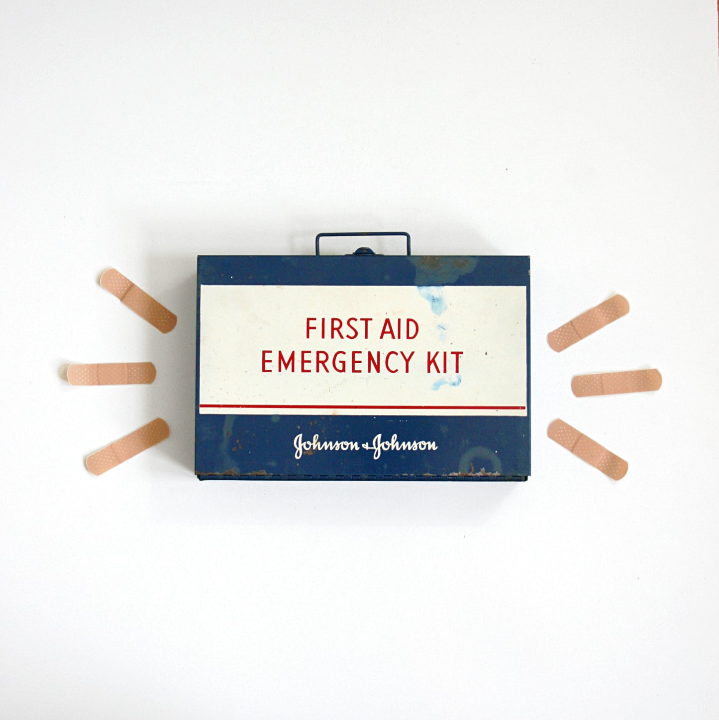 SOLD - Vintage Johnson & Johnson First Aid Emergency Kit