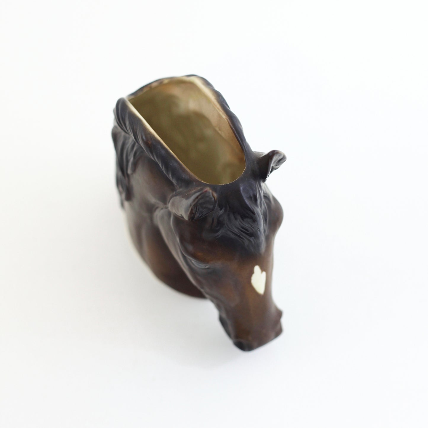 SOLD - Vintage Lefton Ceramic Horse Planter