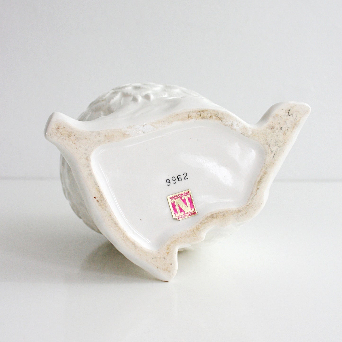 SOLD - Mid Century Napcoware White Owl Planter