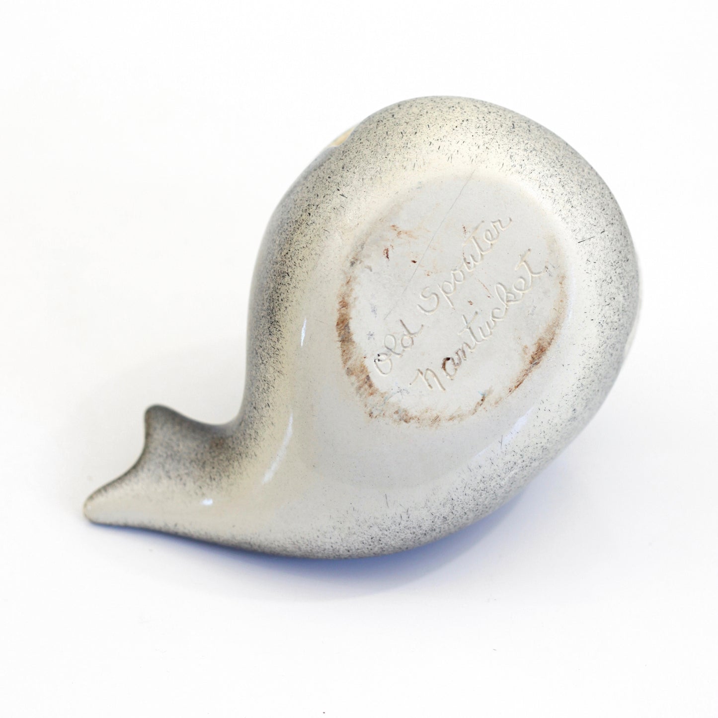 SOLD - Rare Mid Century Old Spouter Nantucket Whale Ashtray