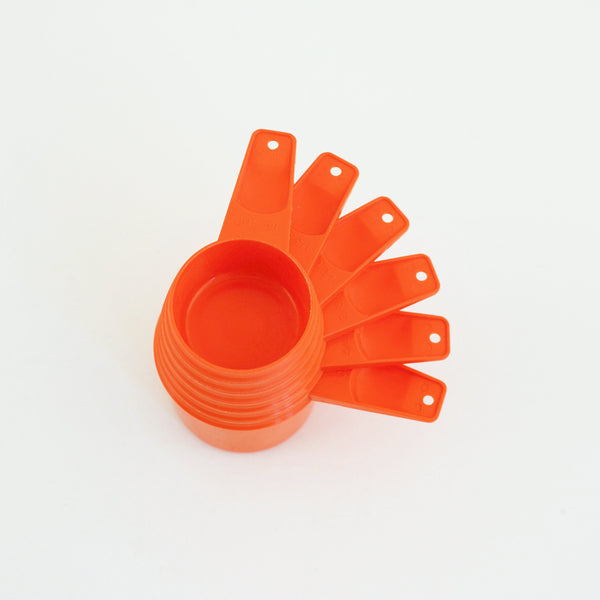 Sold vintage orange tupperware measuring cups set wise apple vintage