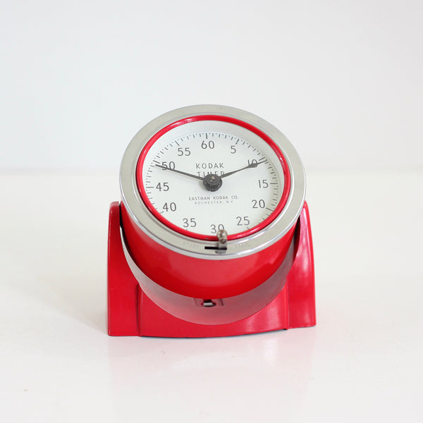 SOLD Bright Red Vintage Kodak Darkroom Timer Wise Apple Vintage