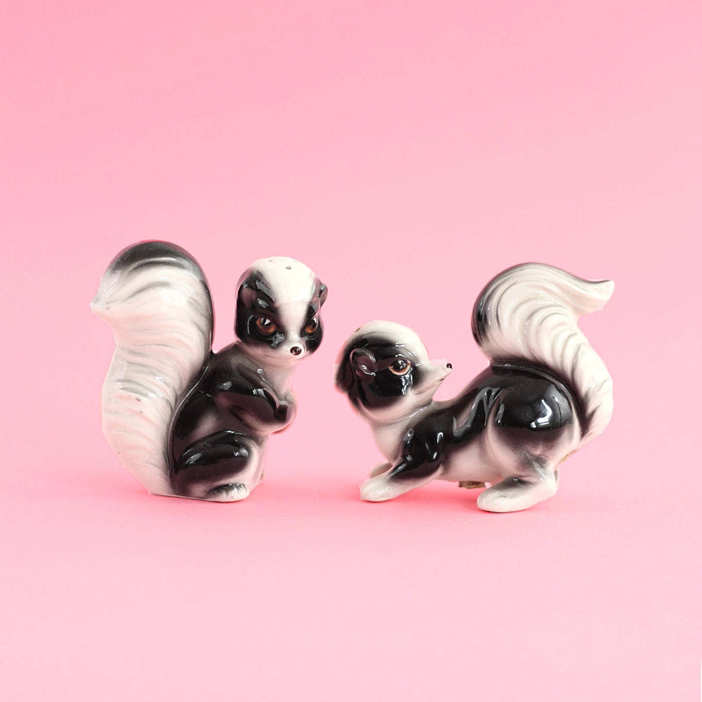 SOLD - Vintage Skunk Salt and Pepper Shakers by Relco