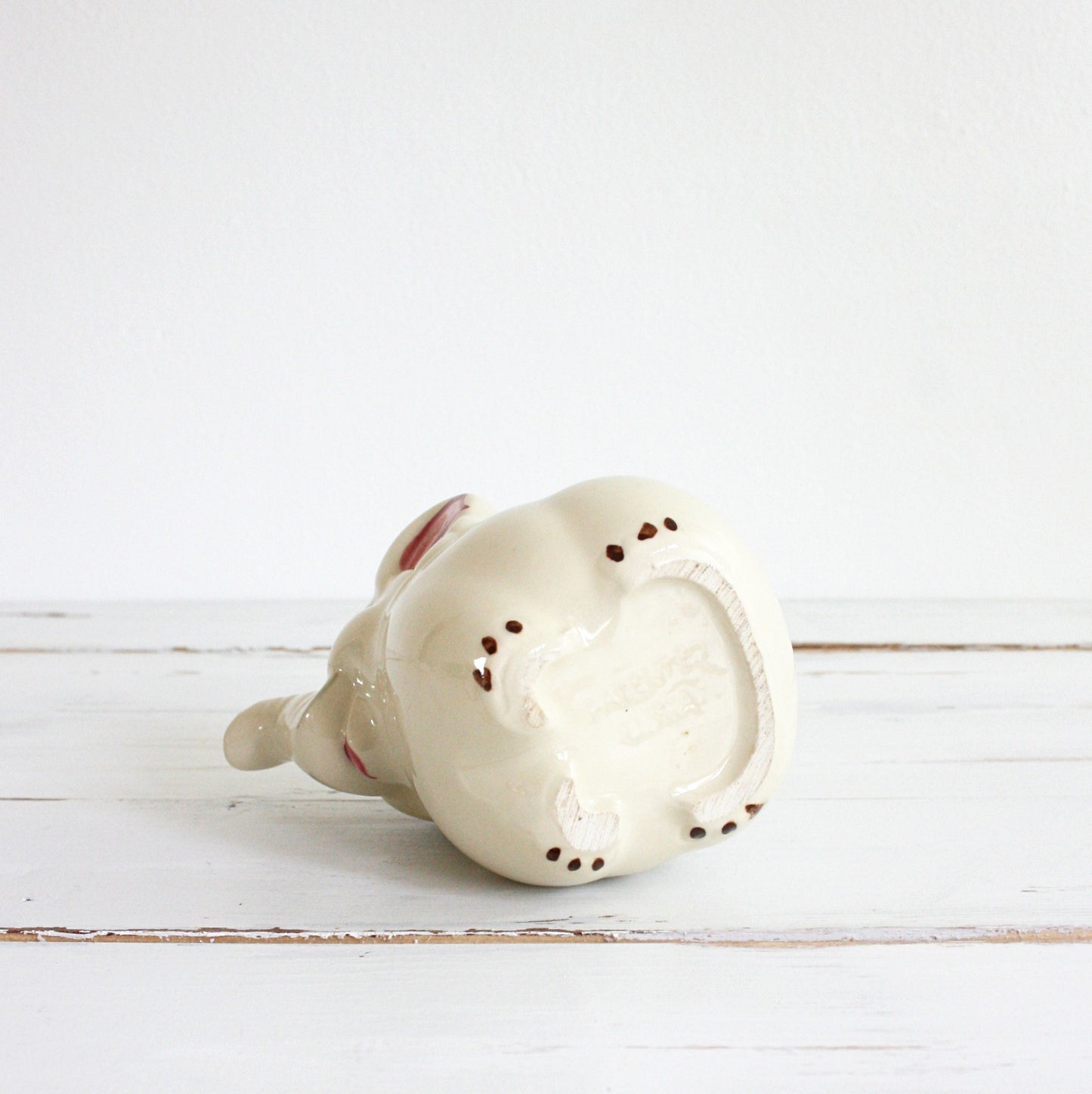 SOLD - Vintage Shawnee Ceramic Elephant Pitcher / Mid Century Figural Elephant Creamer