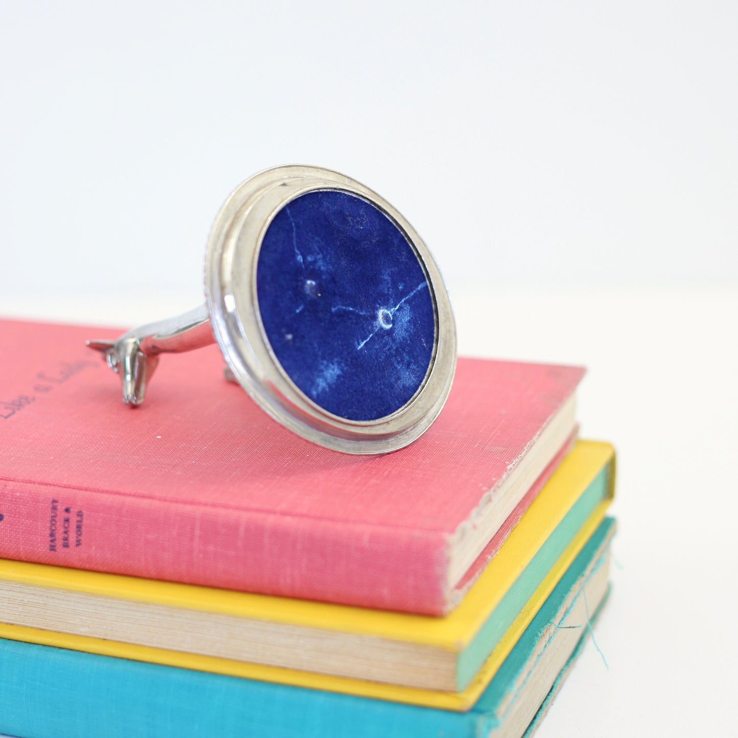 SOLD - Vintage Silver Plated Giraffe Ring Holder