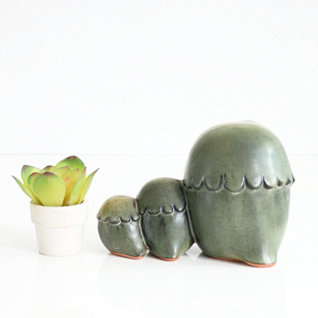 SOLD - Vintage Stoneware California Pottery Owls