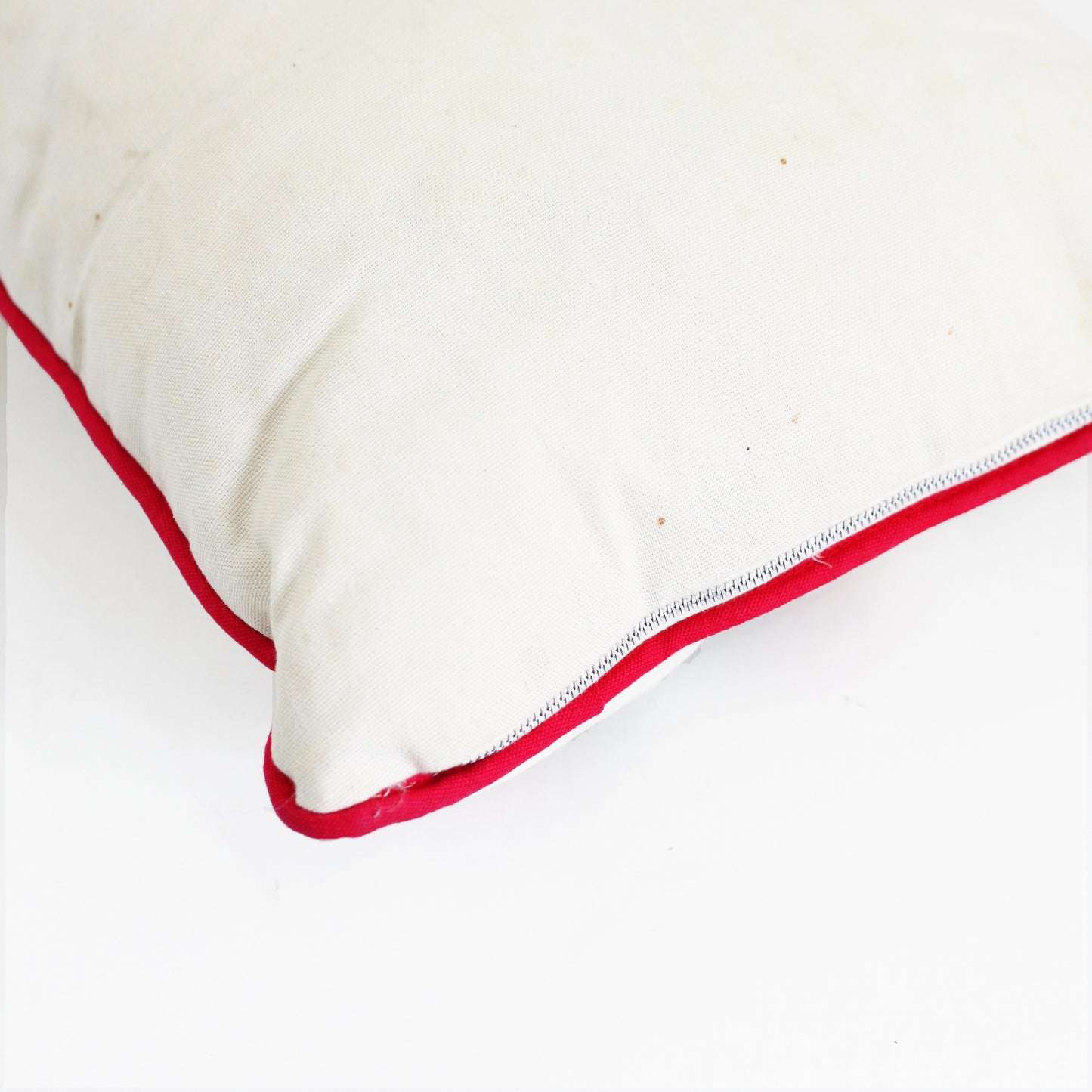 SOLD - Vintage Strawberries Crewel Embroidery Throw Pillow