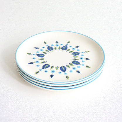SOLD - Mid Century Swiss Alpine Bread and Butter Plates by Marcrest / Vintage Swiss Chalet Plates
