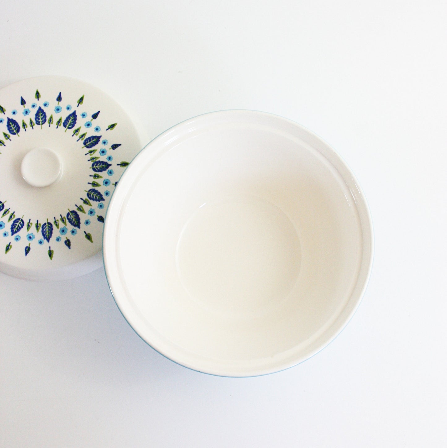 SOLD - Vintage Swiss Alpine Covered Casserole Dish