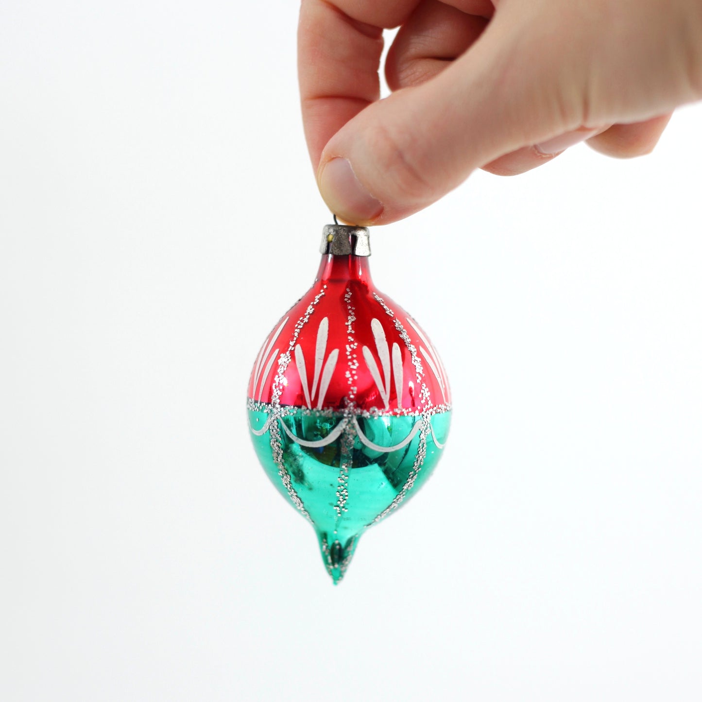 SOLD - Mid Century Mercury Glass Ornaments from Poland