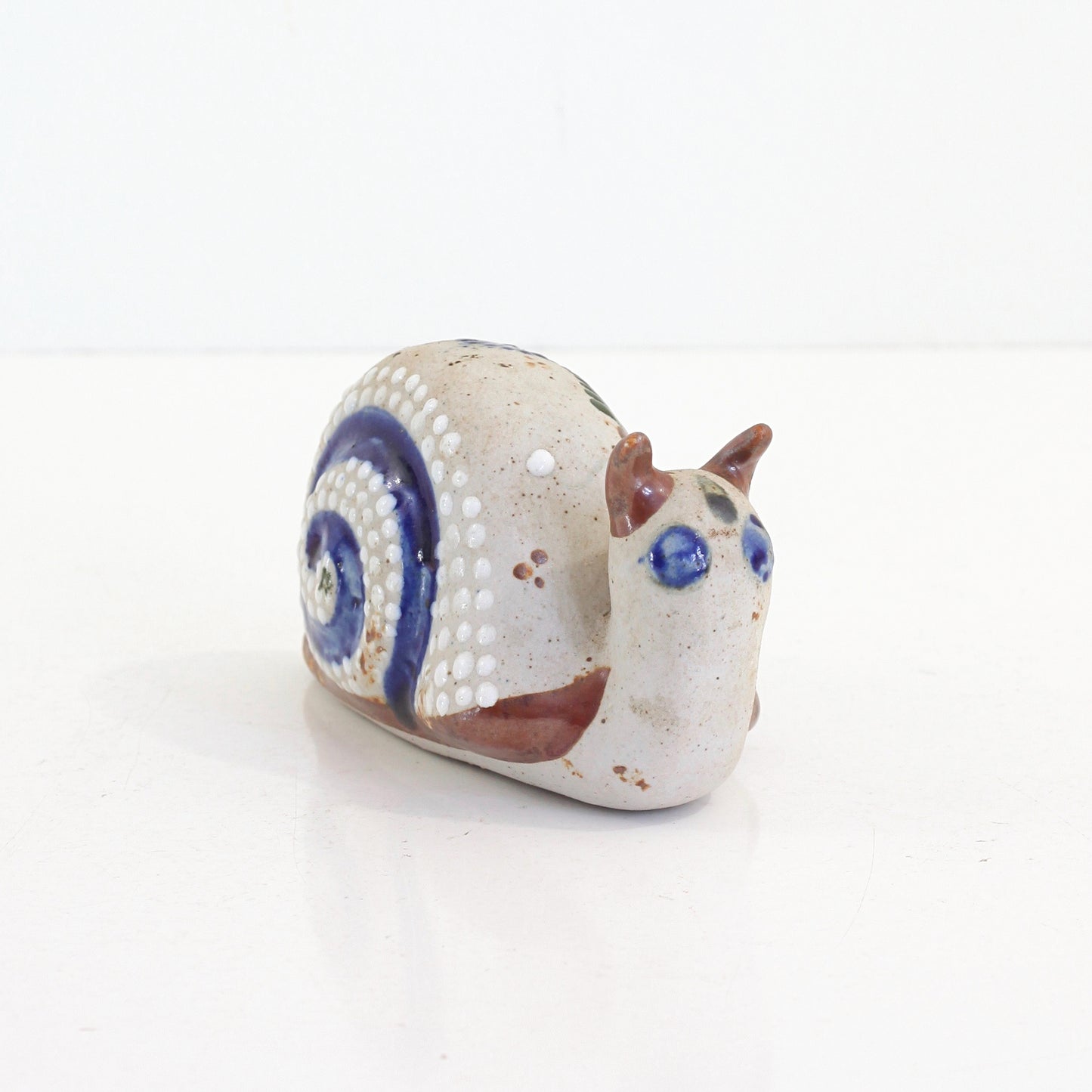 SOLD - Vintage Tonala Pottery Snail