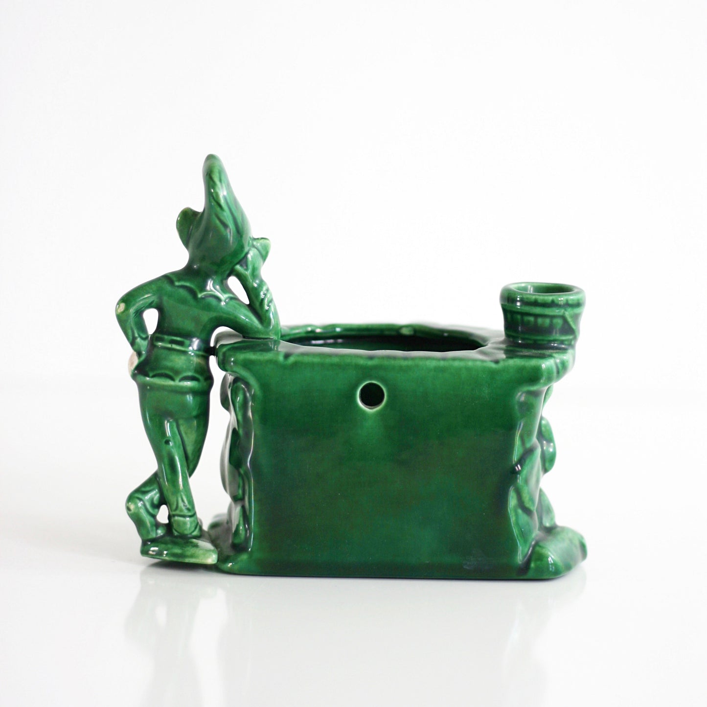 SOLD - Vintage Treasure Craft Elf Wall Pocket / Mid Century Pixie Planter