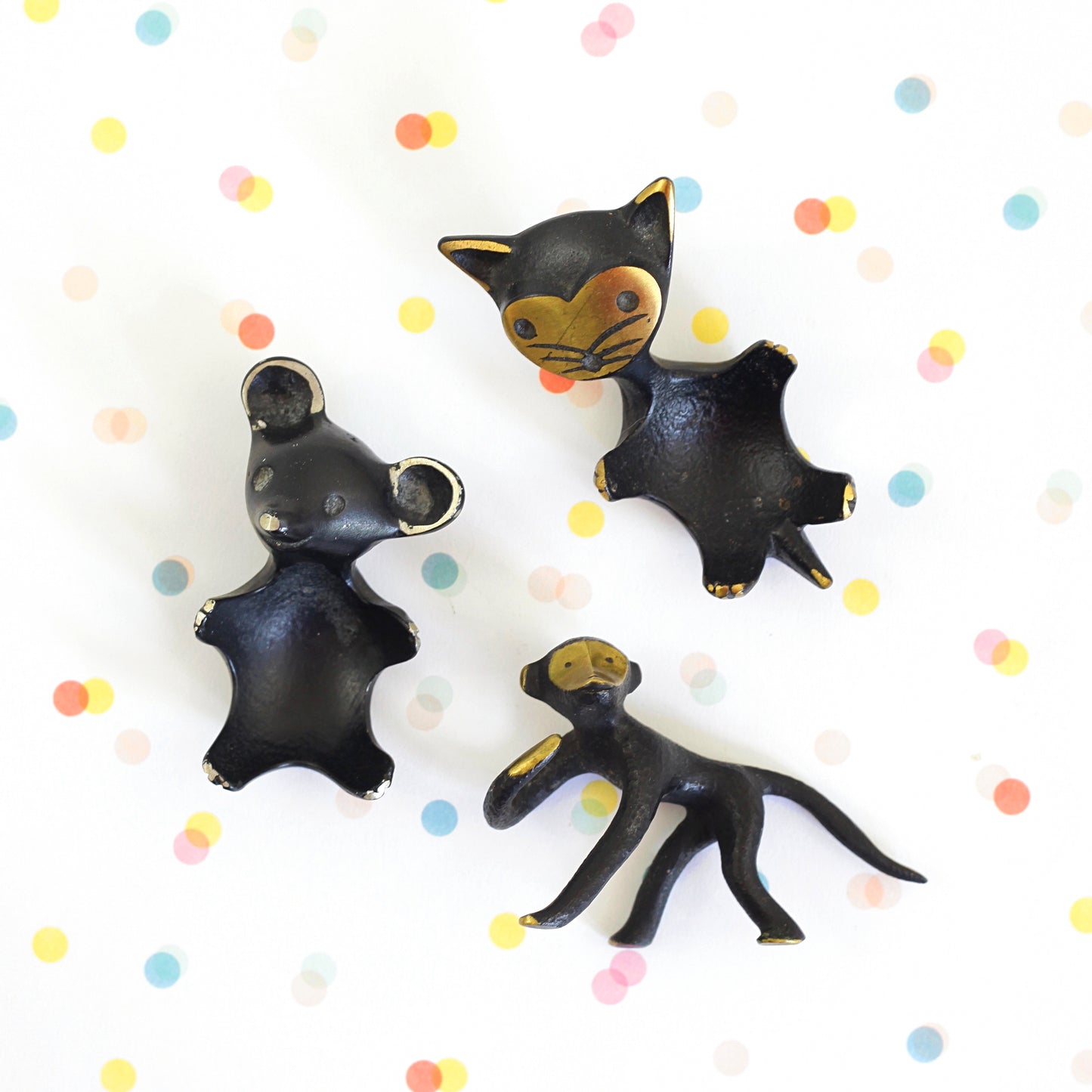 SOLD - Mid Century Walter Bosse Cat Ring Dish